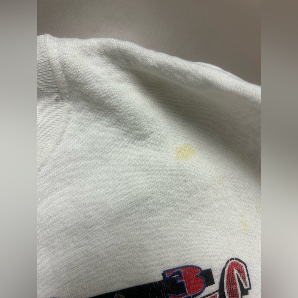 Vintage 1993 Chicago bulls sweatshirtl sweater   white size large - Picture 5 of 7